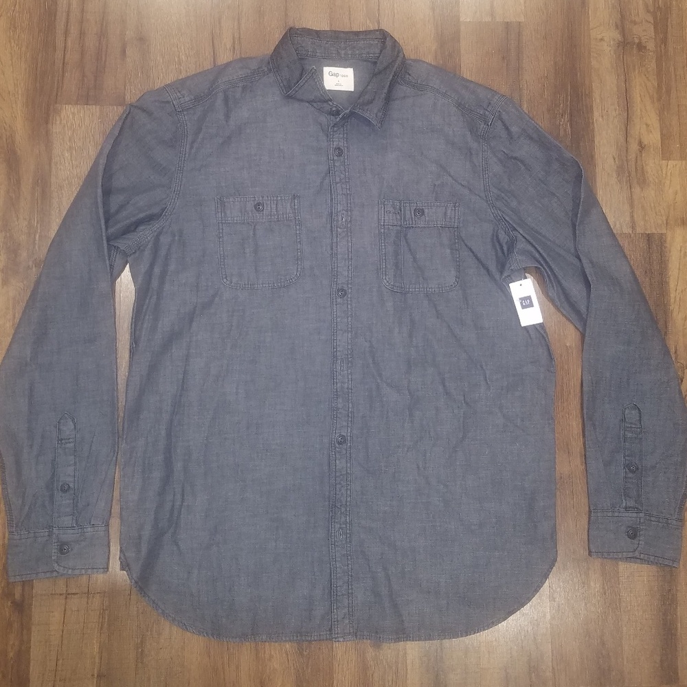 NWT Men's GAP long sleeve collared shirt